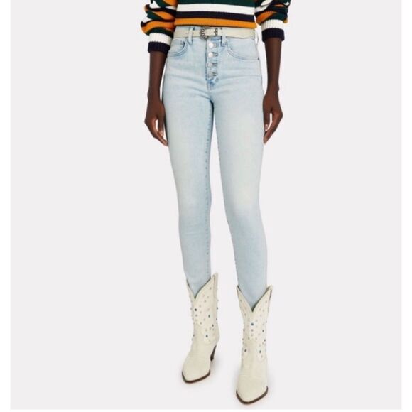 Veronica Beard high rise Debbie skinny jeans in Everest - Picture 1 of 6